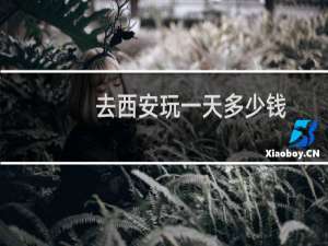 去西安玩一天多少钱