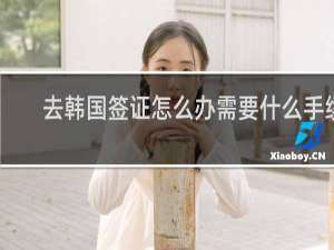 去韩国签证怎么办需要什么手续