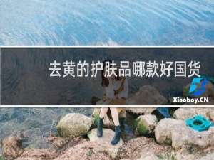 去黄的护肤品哪款好国货