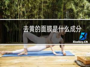 去黄的面膜是什么成分