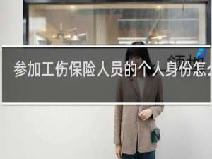参加工伤保险人员的个人身份怎么填