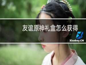 友谊原神礼盒怎么获得