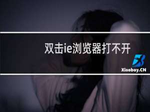 双击ie浏览器打不开怎么办?