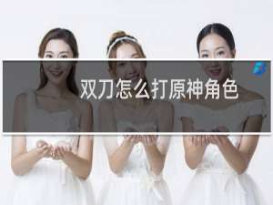 双刀怎么打原神角色