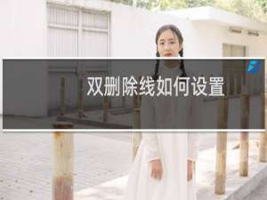 双删除线如何设置（双删除线）