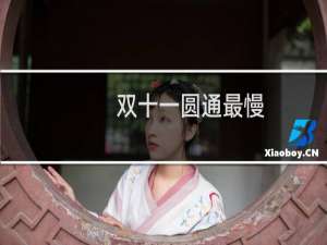 双十一圆通最慢