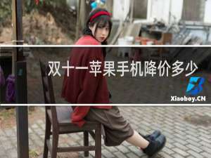 双十一苹果手机降价多少