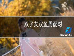 双子女双鱼男配对