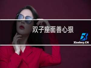 双子座面善心狠
