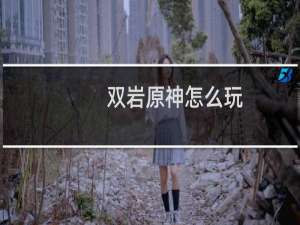 双岩原神怎么玩
