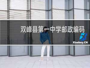 双峰县第一中学邮政编码