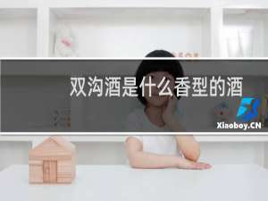 双沟酒是什么香型的酒