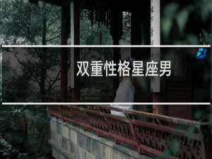 双重性格星座男