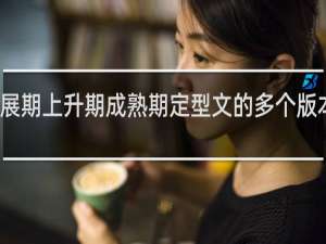 发展期上升期成熟期定型文的多个版本什么梗