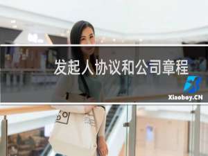 发起人协议和公司章程