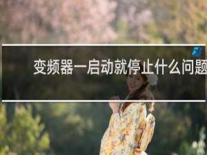 变频器一启动就停止什么问题
