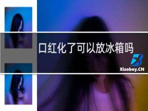口红化了可以放冰箱吗