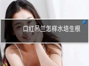 口红吊兰怎样水培生根