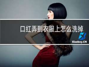 口红弄到衣服上怎么洗掉