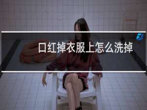 口红掉衣服上怎么洗掉