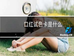 口红试色卡是什么