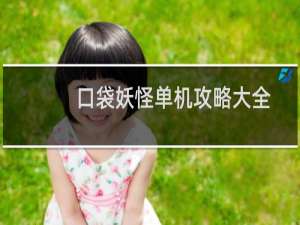 口袋妖怪单机攻略大全