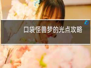 口袋怪兽梦的光点攻略
