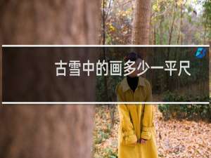 古雪中的画多少一平尺