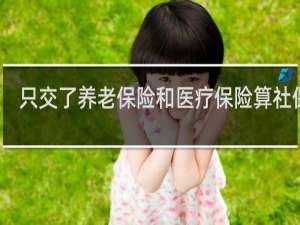 只交了养老保险和医疗保险算社保吗