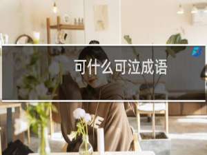 可什么可泣成语