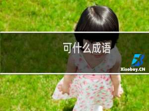 可什么成语