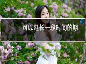可以延长一段时间的期限吗