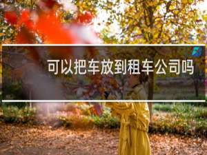 可以把车放到租车公司吗