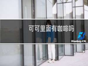 可可里面有咖啡吗