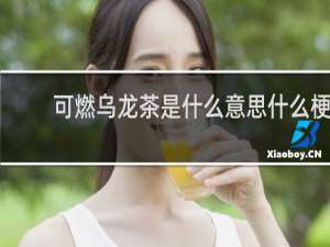 可燃乌龙茶是什么意思什么梗