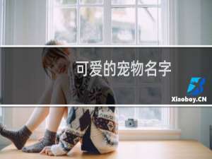 可爱的宠物名字（可爱的宠物）