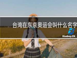 台湾在东京奥运会叫什么名字