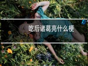 吃后诸葛亮什么梗