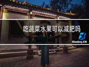 吃蔬菜水果可以减肥吗