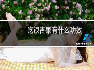吃银杏果有什么功效