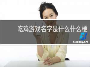 吃鸡游戏名字是什么什么梗
