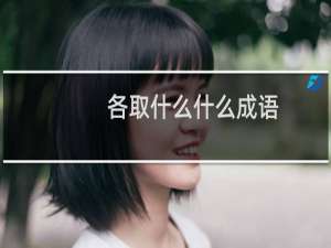 各取什么什么成语