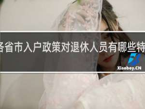 各省市入户政策对退休人员有哪些特别规定