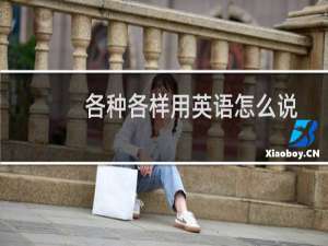 各种各样用英语怎么说