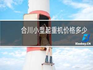 合川小型起重机价格多少
