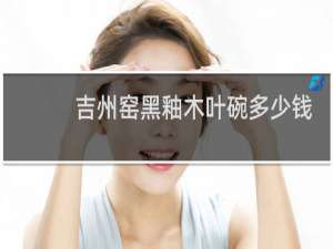 吉州窑黑釉木叶碗多少钱