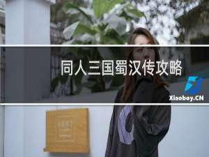 同人三国蜀汉传攻略