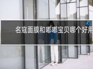 名寇面膜和嘟嘟宝贝哪个好用