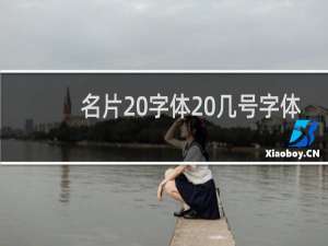 名片 字体 几号字体