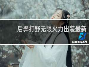 后羿打野无限火力出装最新